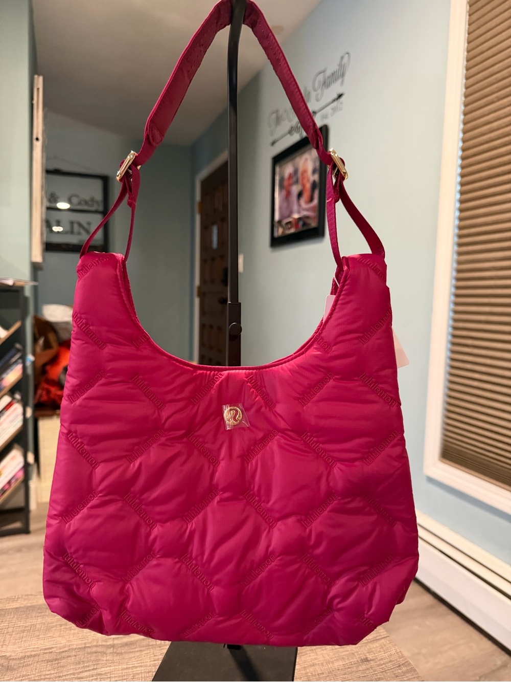 lululemon athletica Quilted Hot Pink Shoulder Bag